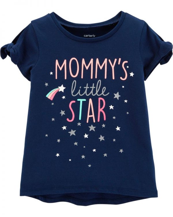 Carter's Μπλούζα μπλέ ''MOMMY'S LITTLE STAR''
