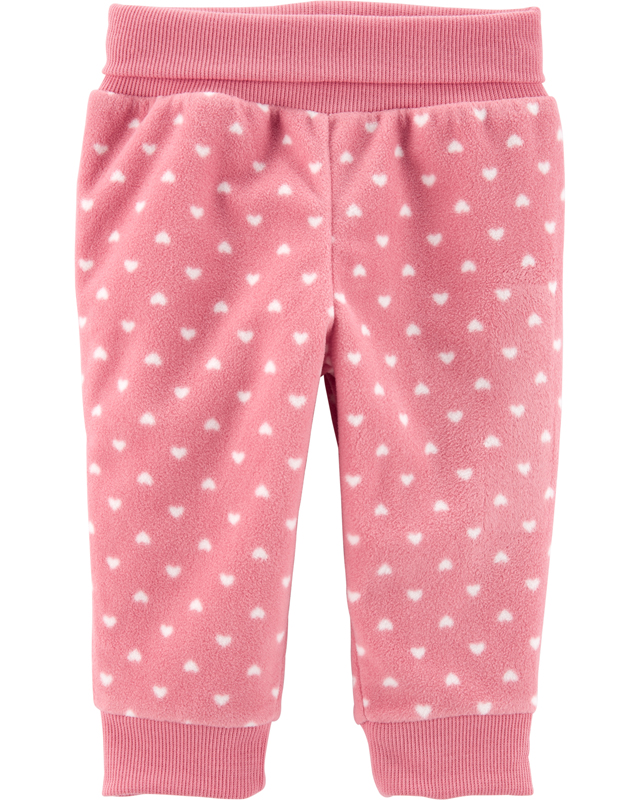 Carter's παντελόνι fleece πουα ροζ