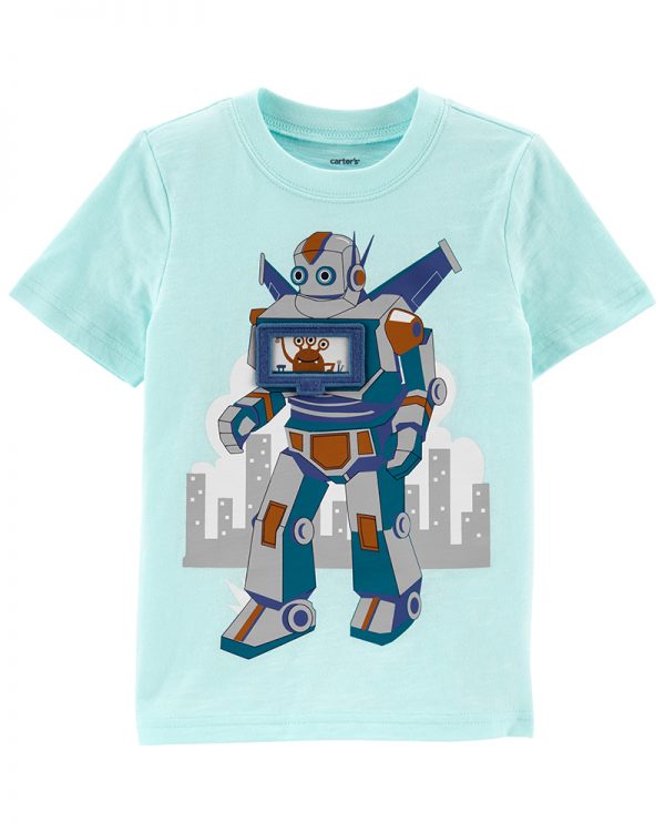 Carter's Μπλούζα με Σχέδιο Ρομπότ