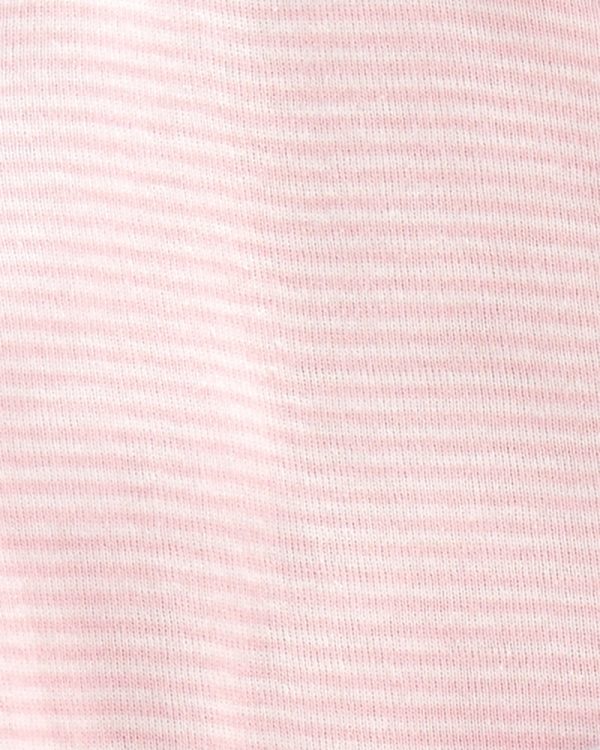 Carter's Σετ δυο τεμαχίων ολόσωμο φορμάκι ροζ-λευκό,σχέδιο πεταλούδα