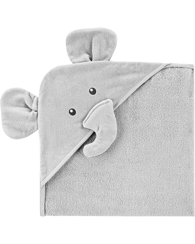 Carter's Μπουρνούζι με κουκούλα γκρι,σχέδιο ελέφαντας