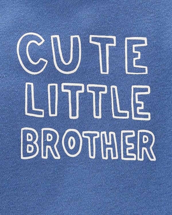 Carter's κορμάκι μπλέ,σχέδιο Cute Little Brother