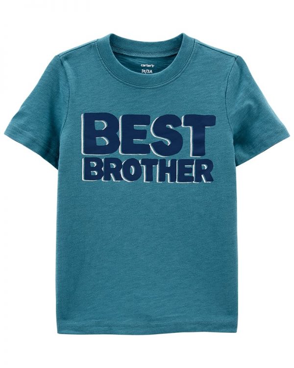 Carter's Μπλούζα πετρόλ,σχέδιο Best Brother