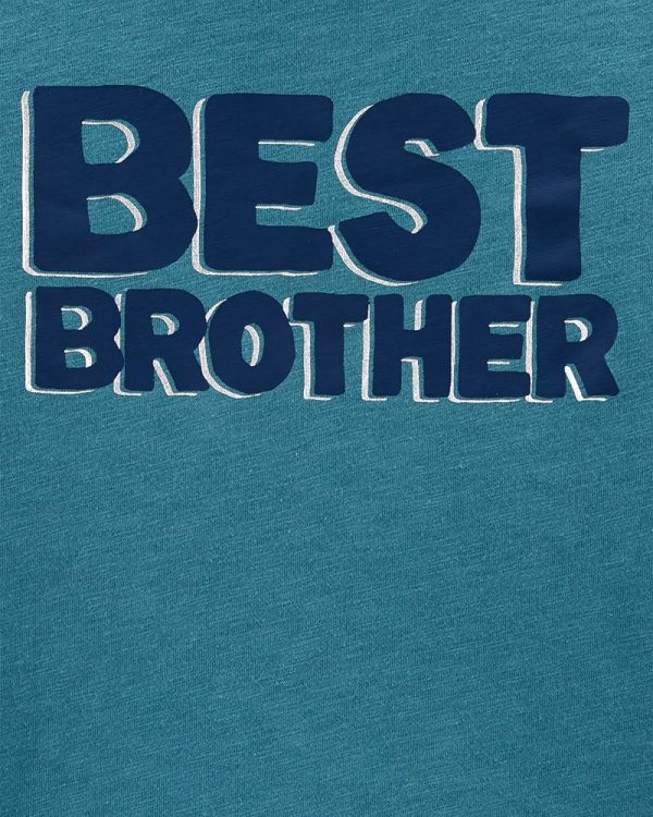 Carter's Μπλούζα πετρόλ,σχέδιο Best Brother