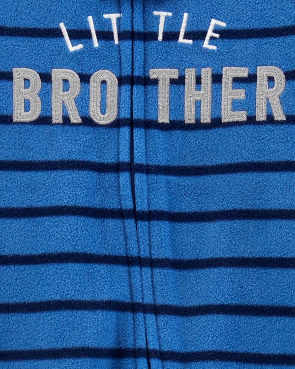 Carter's Ολόσωμο φορμάκι Fleece μπλε, little brother