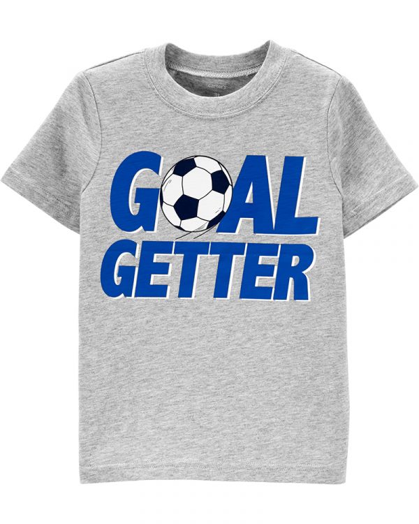 Carter's Μπλούζα Γκρι,σχέδιο Goal Getter