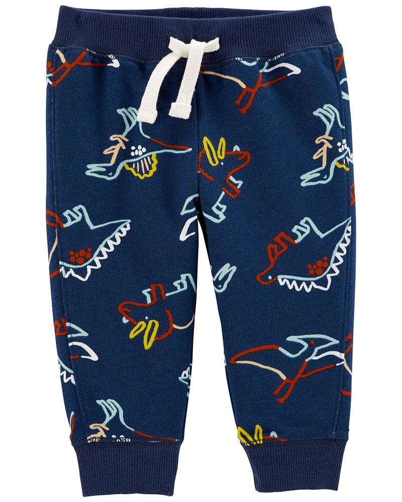 Carter's Παντελόνι Μακρύ Μπλε, σχέδιο Δεινόσαυρος