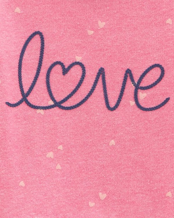 Carter's Μπλούζα Μακρυμάνικη Ροζ, Love