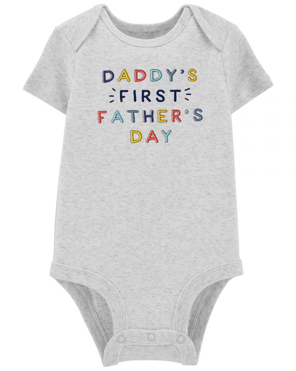 Carter's Κορμάκι Γκρι, ΄΄DADDY'S FIRST FATHER'S DAY''
