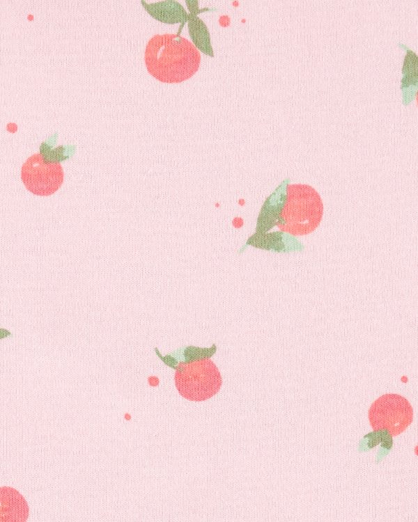 Carter's Σετ Φουφούλα ροζ-γκρι, σχέδιο φραουλίτσα
