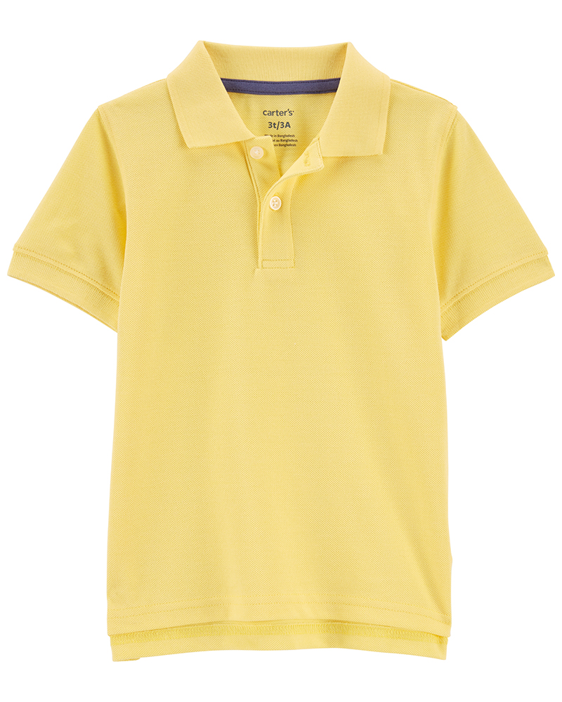 Carter's κοντομάνικο μπλουζάκι πόλο κίτρινο
