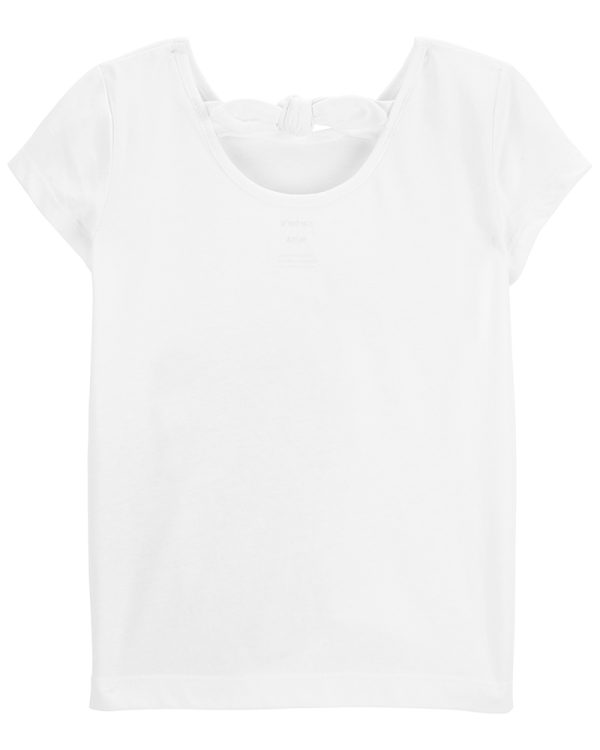 Carter's μπλούζα κοντομάνικη σχέδιο παγώνι, λευκή