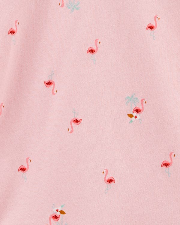Carter's Φόρεμα κοντομάνικο, σχέδιο Φλαμίνγκο, Ροζ