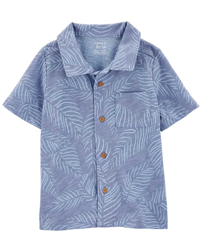 Carter’s πουκάμισο μπλε, σχέδιο με φοίνικες