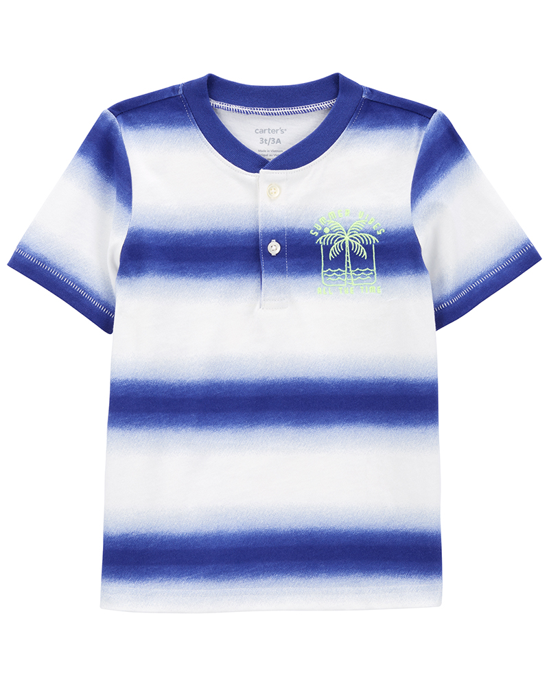 Carter’s μπλουζάκι σχέδιο με φοίνικα και ρίγες, μπλε-λευκό